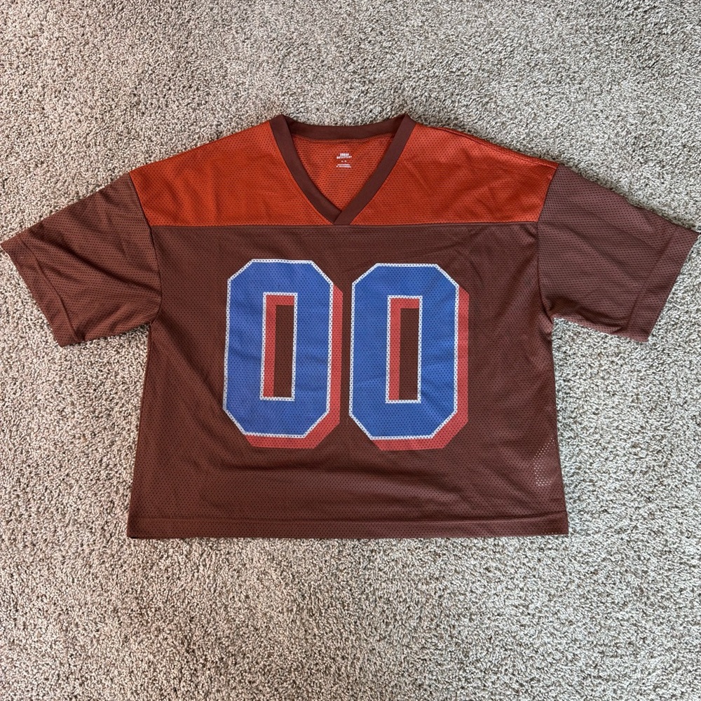 Urban Outfitters Red Mesh Jersey